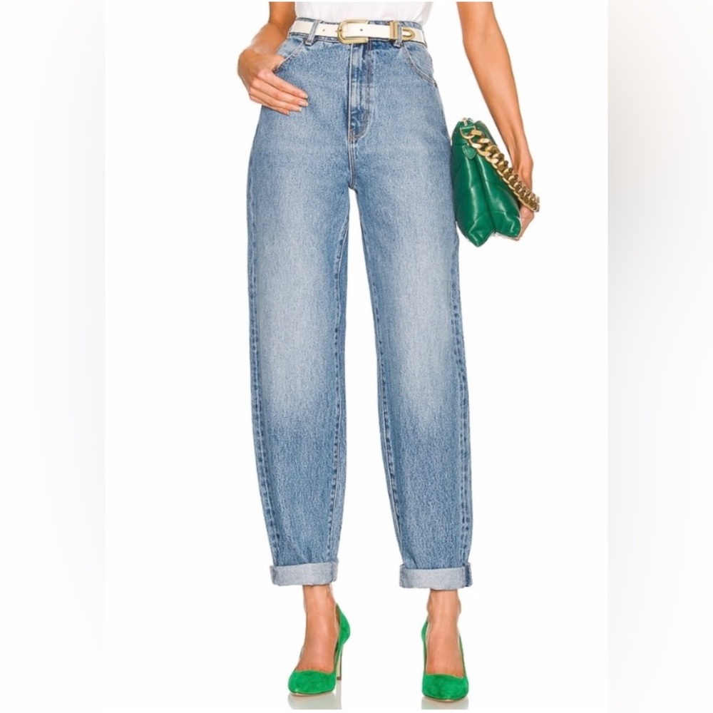 Rolla's Jeans 30 Aussie 12 Blue Super High Rise Balloon Barrel Leg Genie Denim